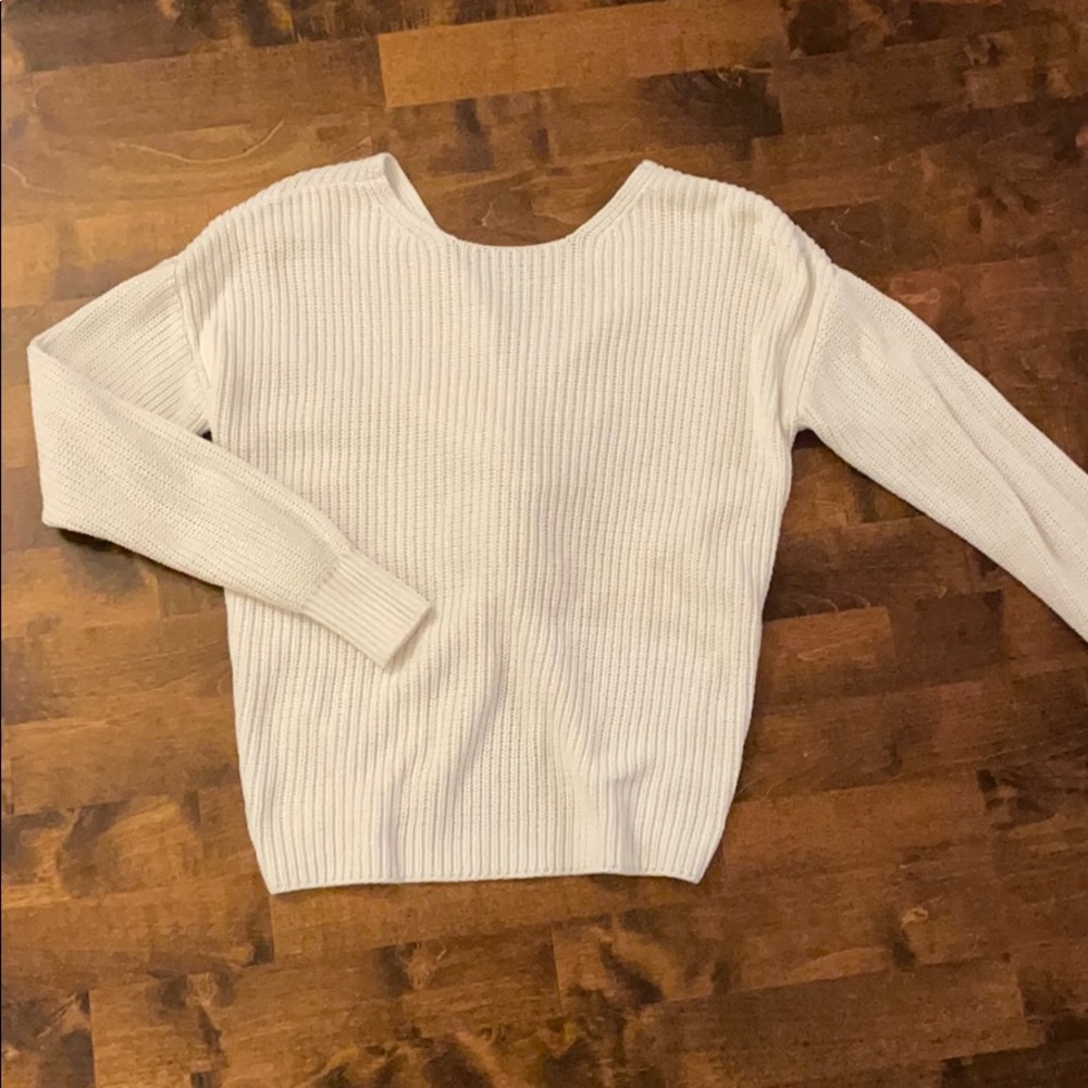 LOFT Twist Back Sweater